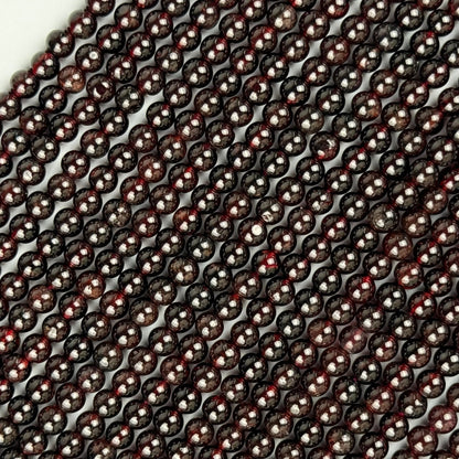 Pyrope Garnet with Star Polished  Round Beads image 6