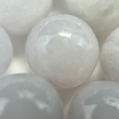 Burmese Purple Jade AAA Polished Round Beads image 4