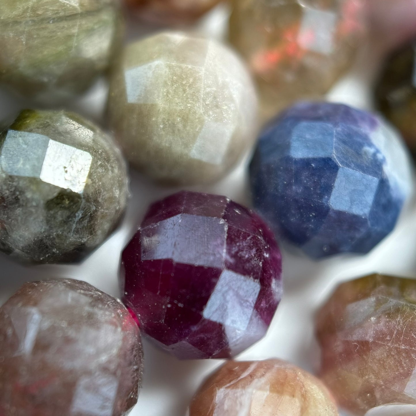Tourmaline Faceted Round Beads image 11