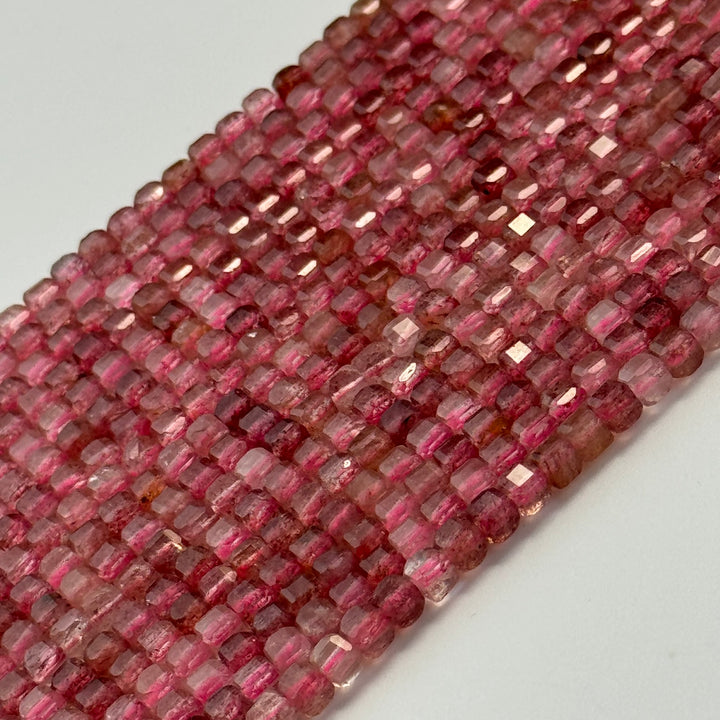 Square gemstone beads