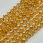 Citrine Diamond Cut Beads image 5