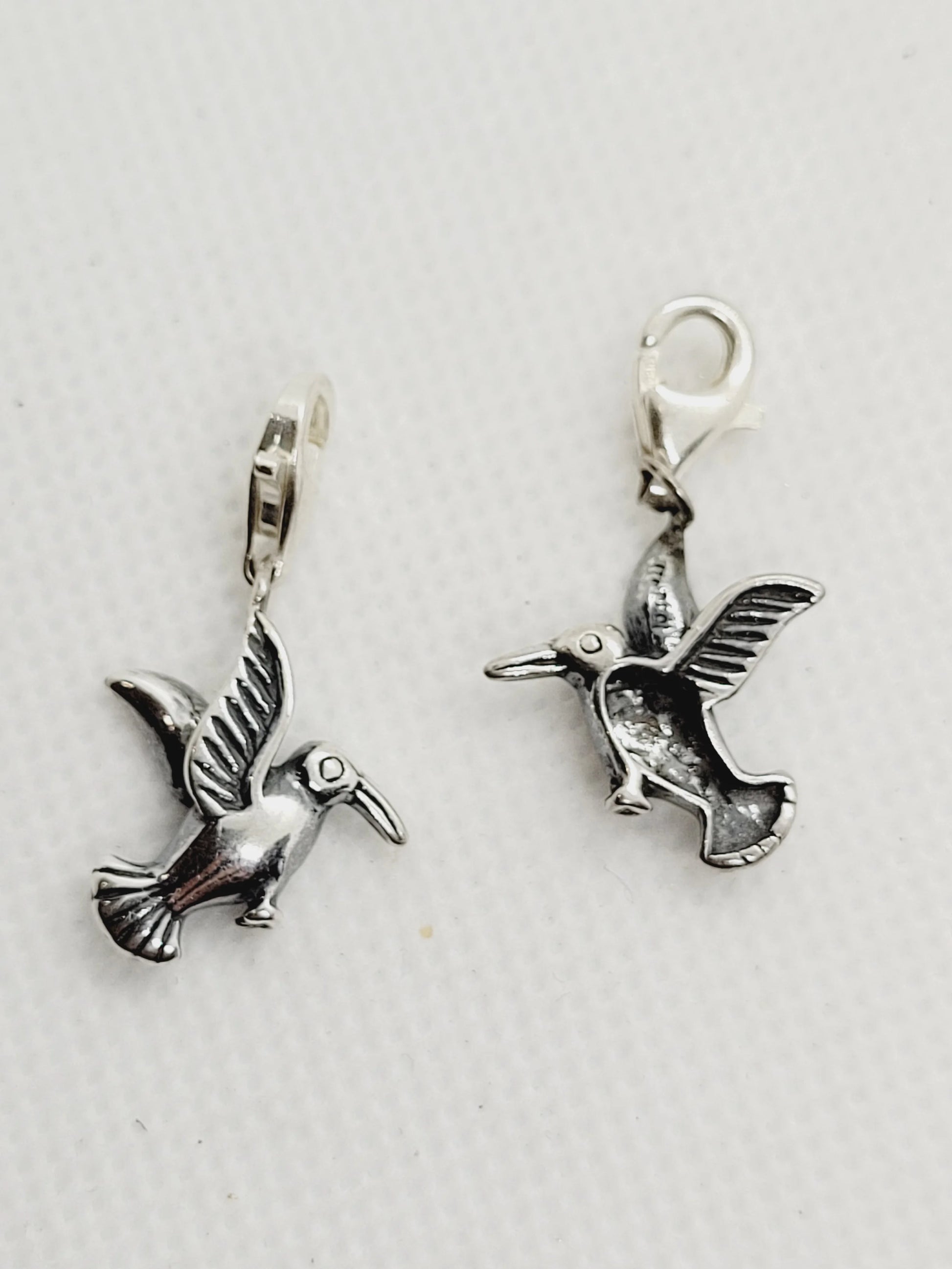 Hummingbird with Tear-drop Clasp | 925 Sterling Silver image 0