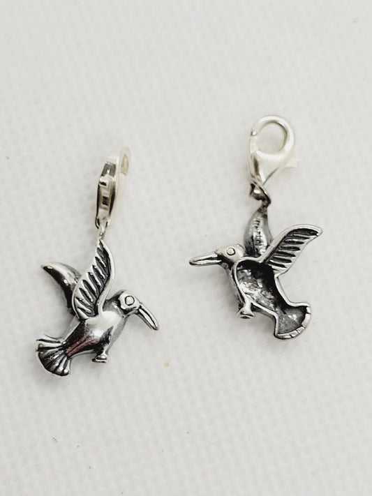 Hummingbird with Tear-drop Clasp | 925 Sterling Silver image 0