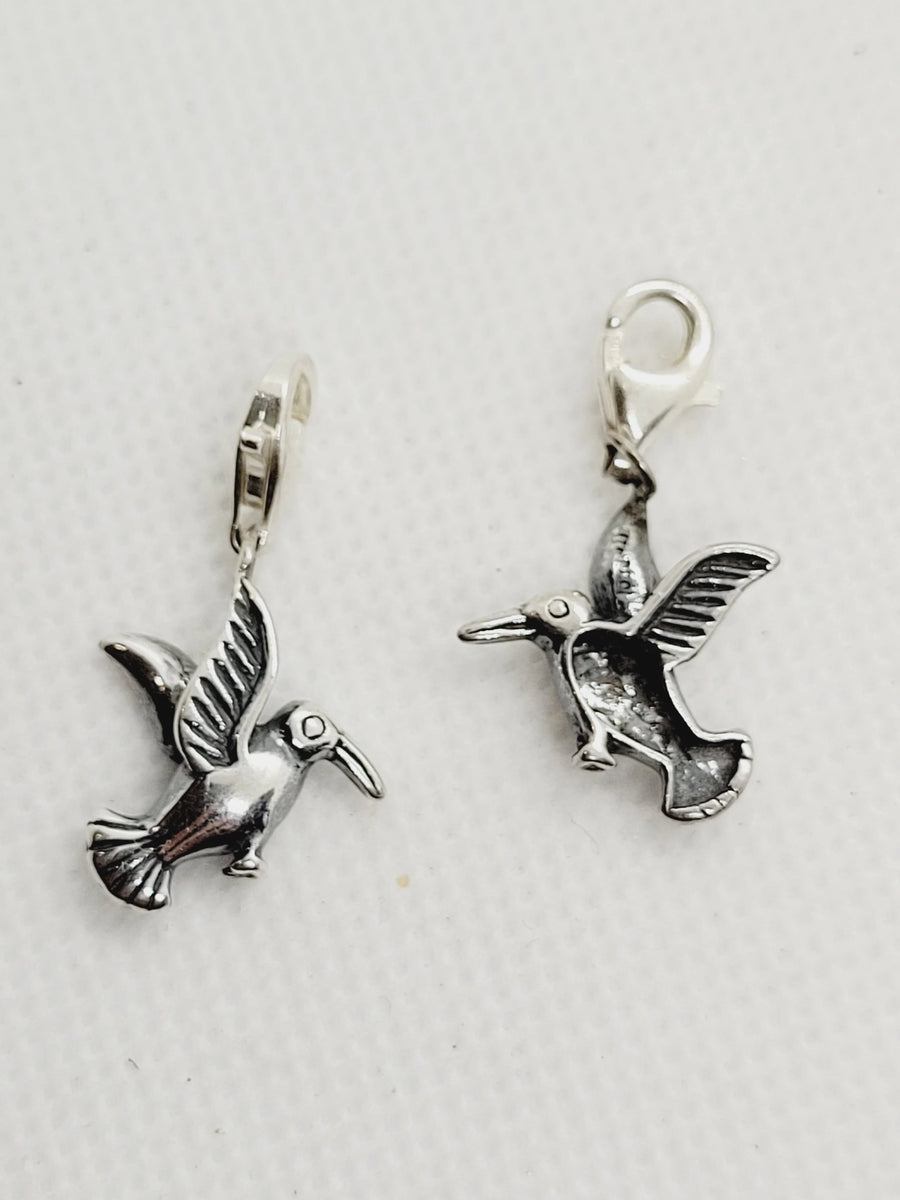 Hummingbird with Tear-drop Clasp | 925 Sterling Silver image 0
