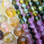 Multicolor Tourmaline Faceted Round Beads image 12