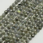 Labradorite Lentils Faceted Beads image 2