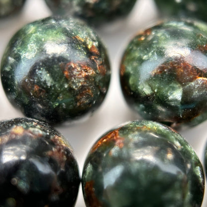 Seraphinite Polished Round Beads image 3