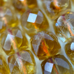 Citrine Square Heated Beads image 2