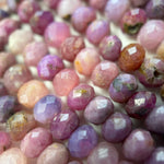 Ruby Faceted Rondelle Beads image 6