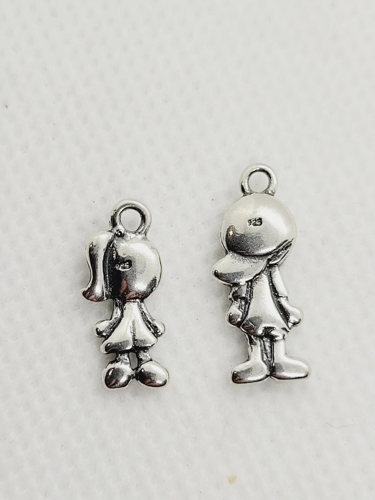 Girl & Boy Charms | 925 Sterling Silver image 2