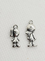 Girl & Boy Charms | 925 Sterling Silver image 2