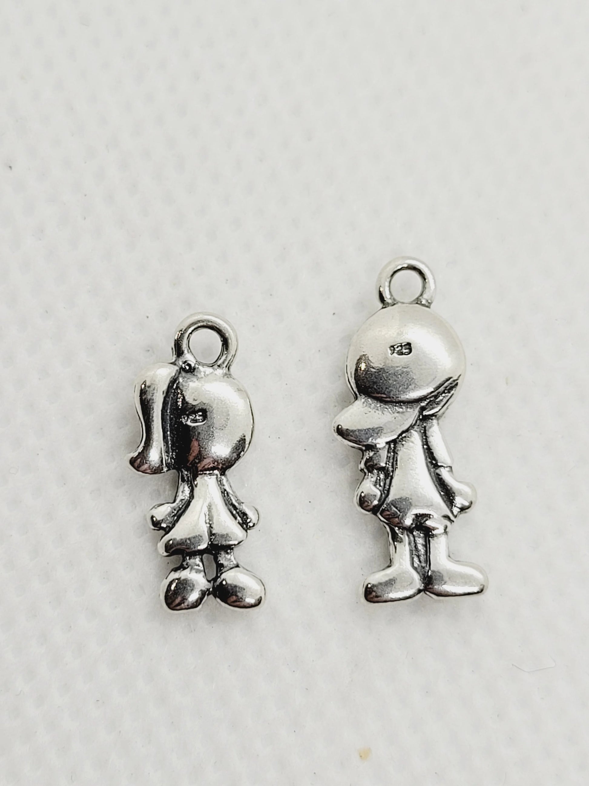 Girl & Boy Charms | 925 Sterling Silver image 2