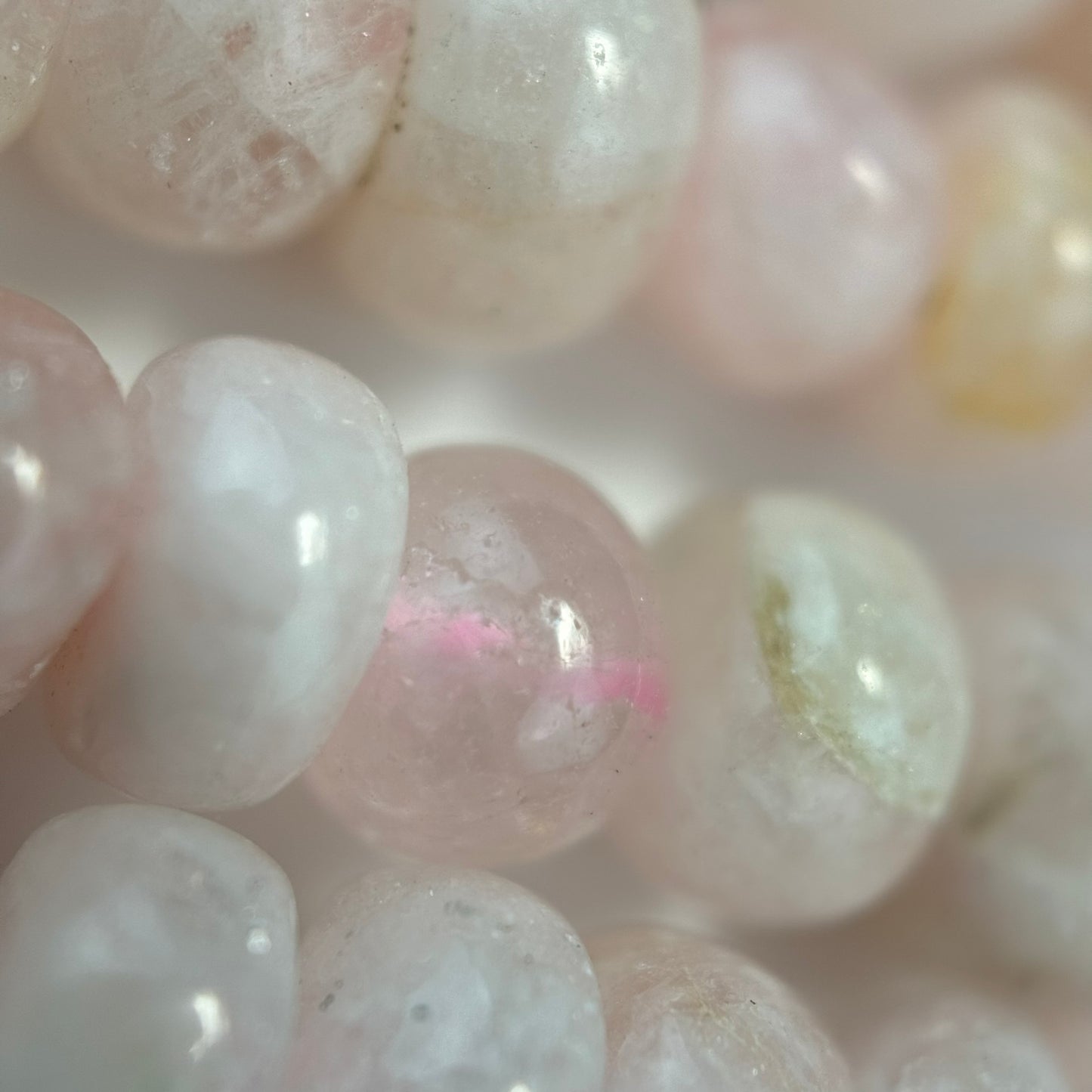 Morganite Rondelle Polished Beads image 2