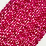 Synthetic Ruby Faceted Round Beads image 5