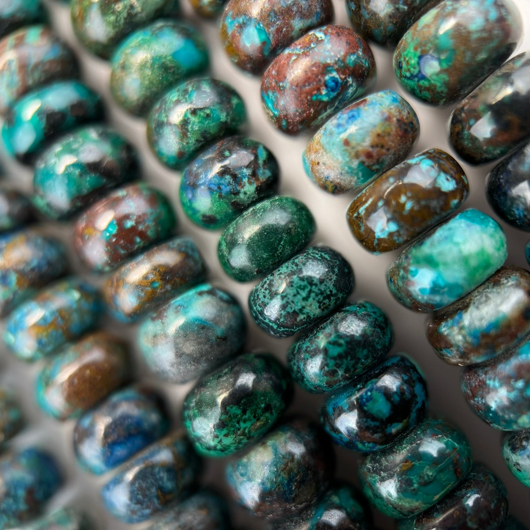 Shattuckite Rondelle Polished Beads- Most Rare Gemstone image 7