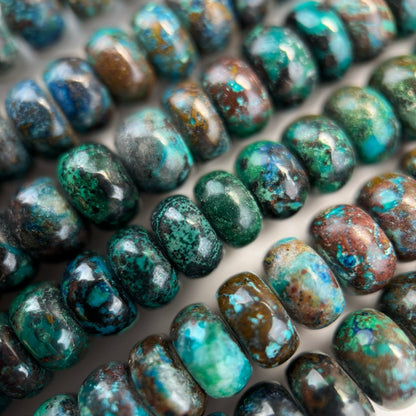 Shattuckite Rondelle Polished Beads- Most Rare Gemstone image 7