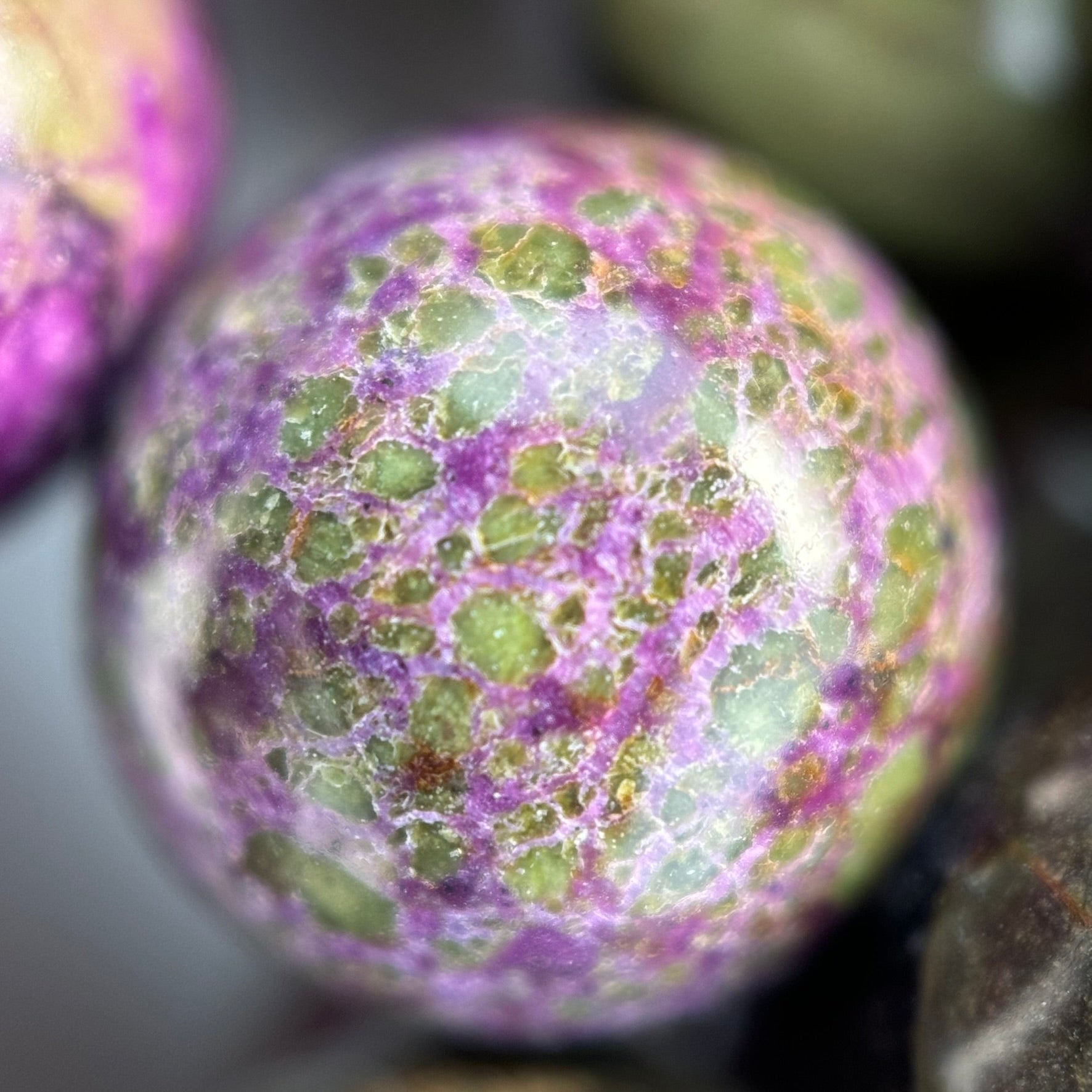 Stichtite Polished Round Beads image 2