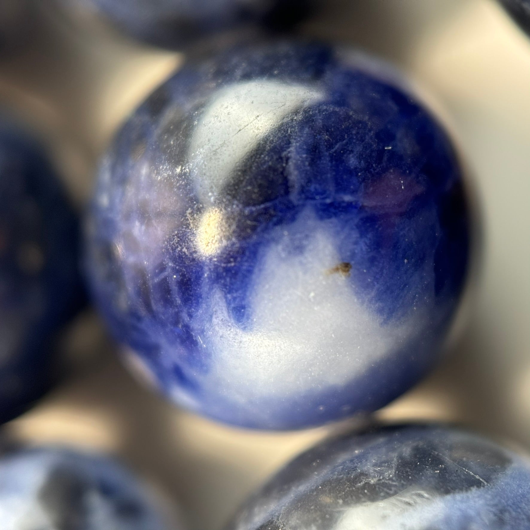 Sodalite Polished Round Beads image 3