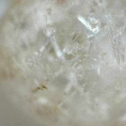 White Rutilated Quartz Polished  Round Beads image 5