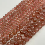 Madagascar Rose Quartz Polished Round Beads image 2