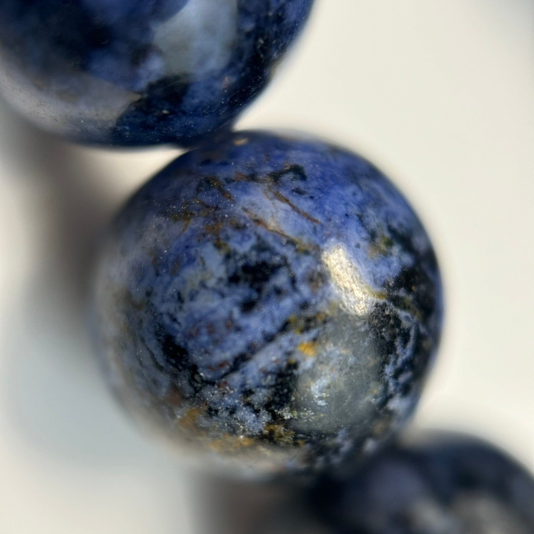 Dumortierite Polished Round Beads image 2
