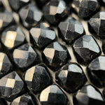 Black Tourmaline Square Beads image 7