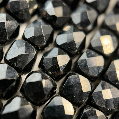Black Tourmaline Square Beads image 7