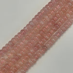 Rose Quartz Flat Rondelle Polished Beads image 6