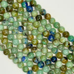 Azurite and Chrysocolla Polished Round Beads  - A Quality image 7