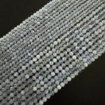 Blue Lace Agate Faceted Round Beads image 2