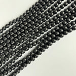 Black Onyx Matte Round Beads image 3