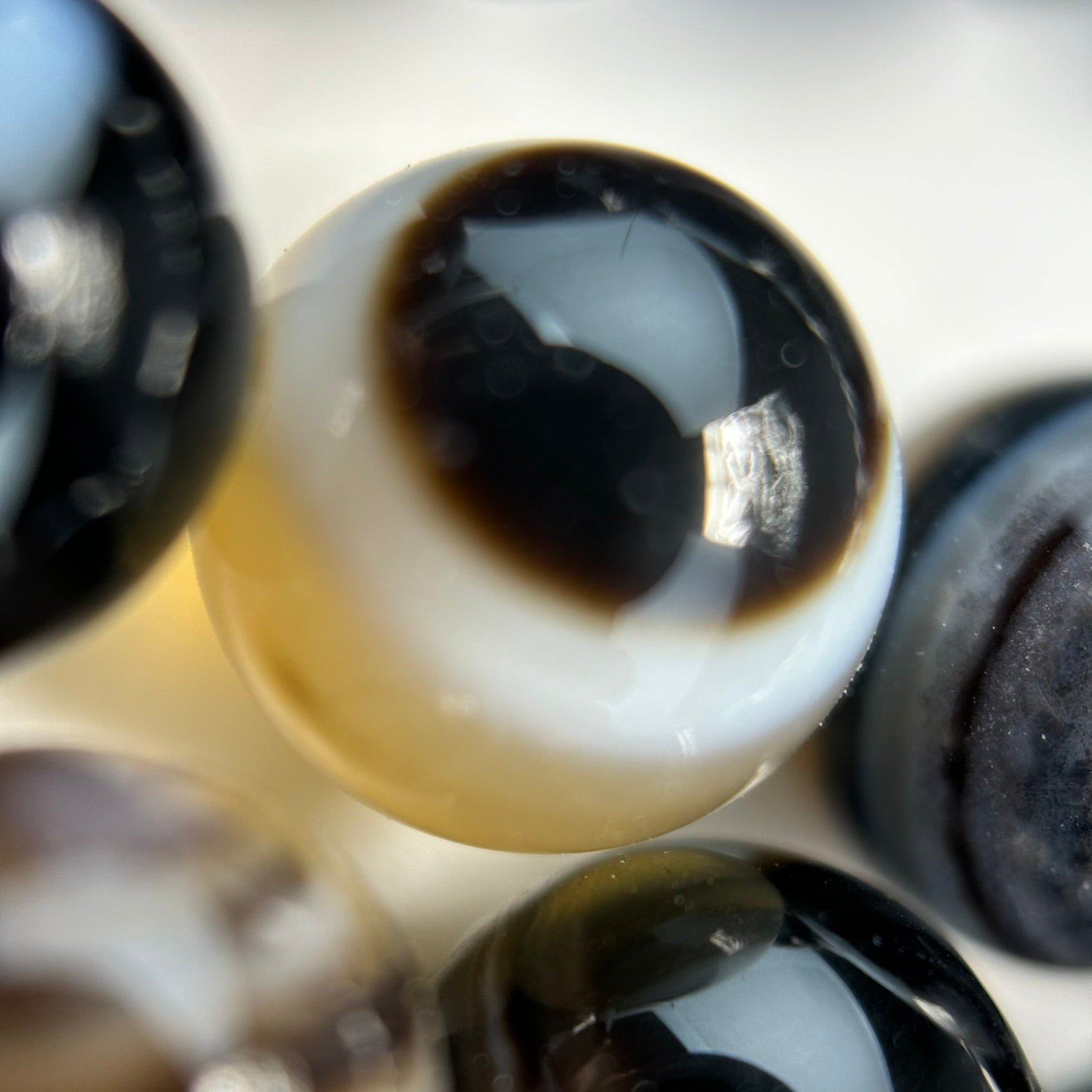Banded Agate Polished Round Beads image 4