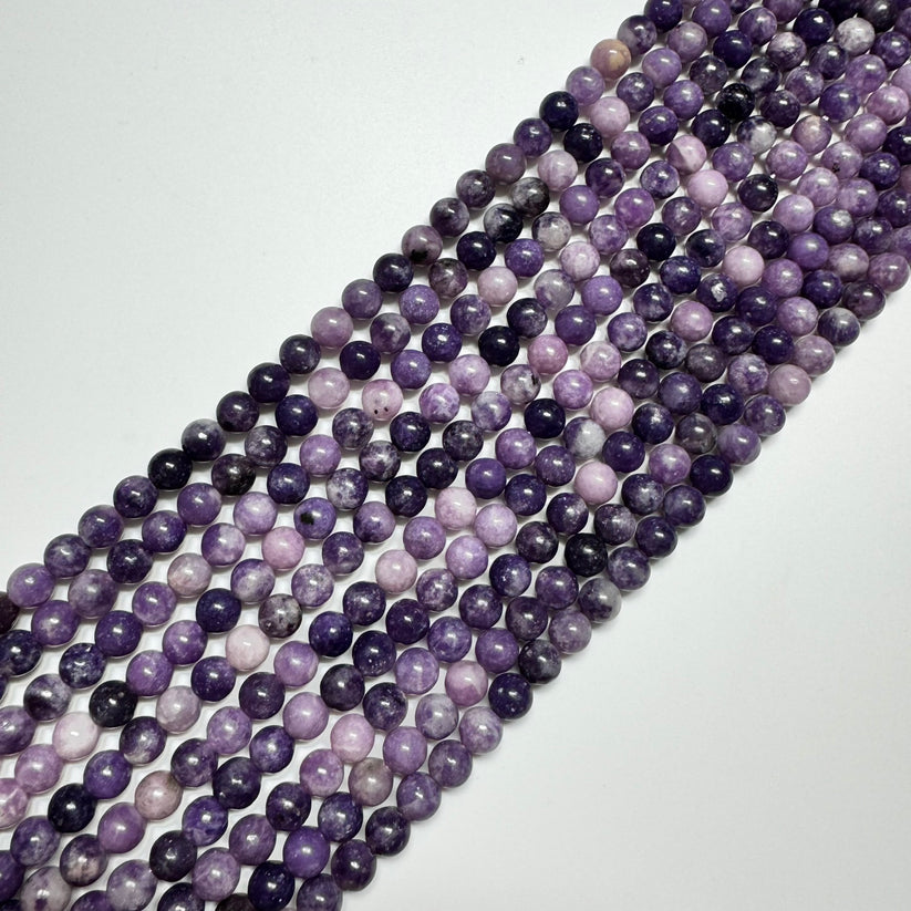Lepidolite Gemstone Beads