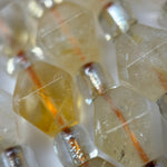 Citrine Octahedron Beads image 5