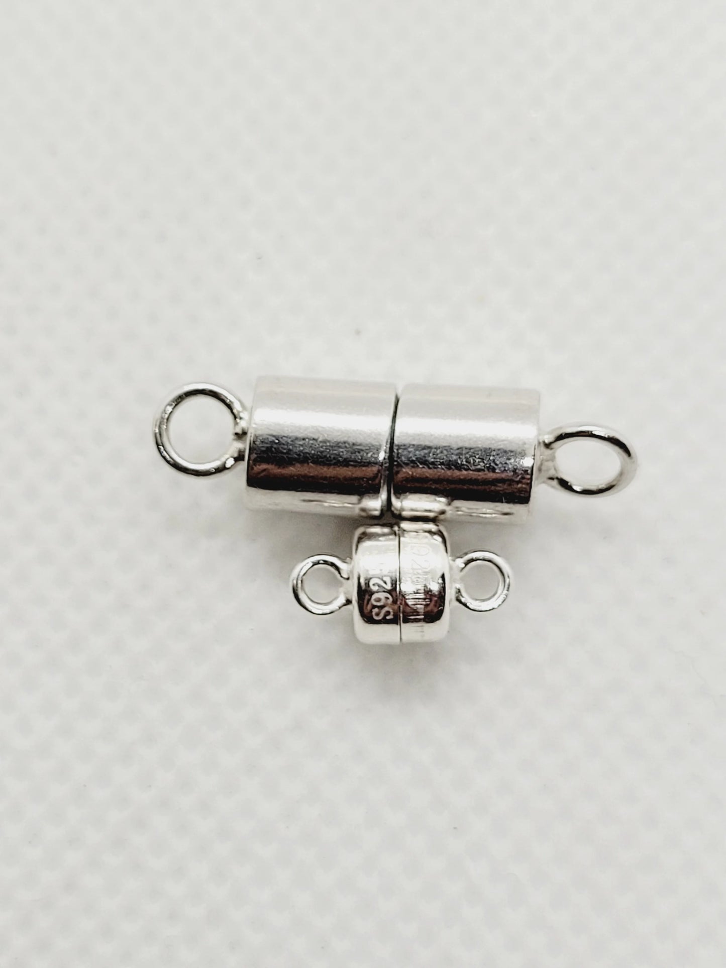 Cylindrical Magnetic Clasps | 925 Sterling Silver image 2