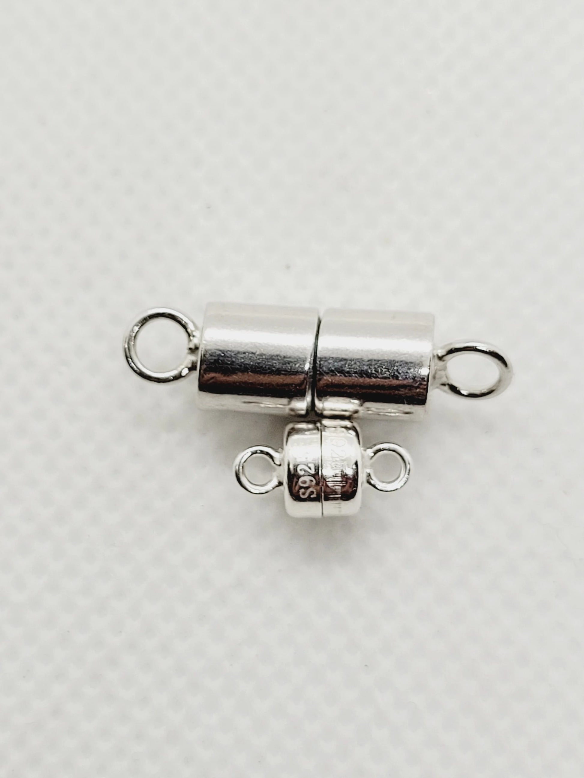 Cylindrical Magnetic Clasps | 925 Sterling Silver image 2