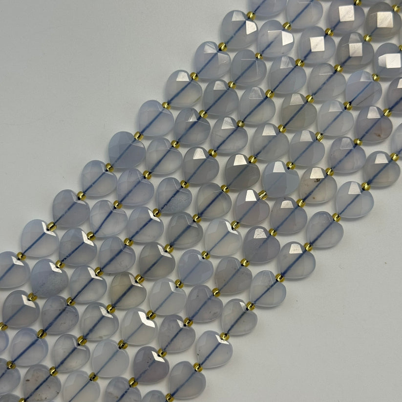 Heart Shape Natural Gemstone Beads