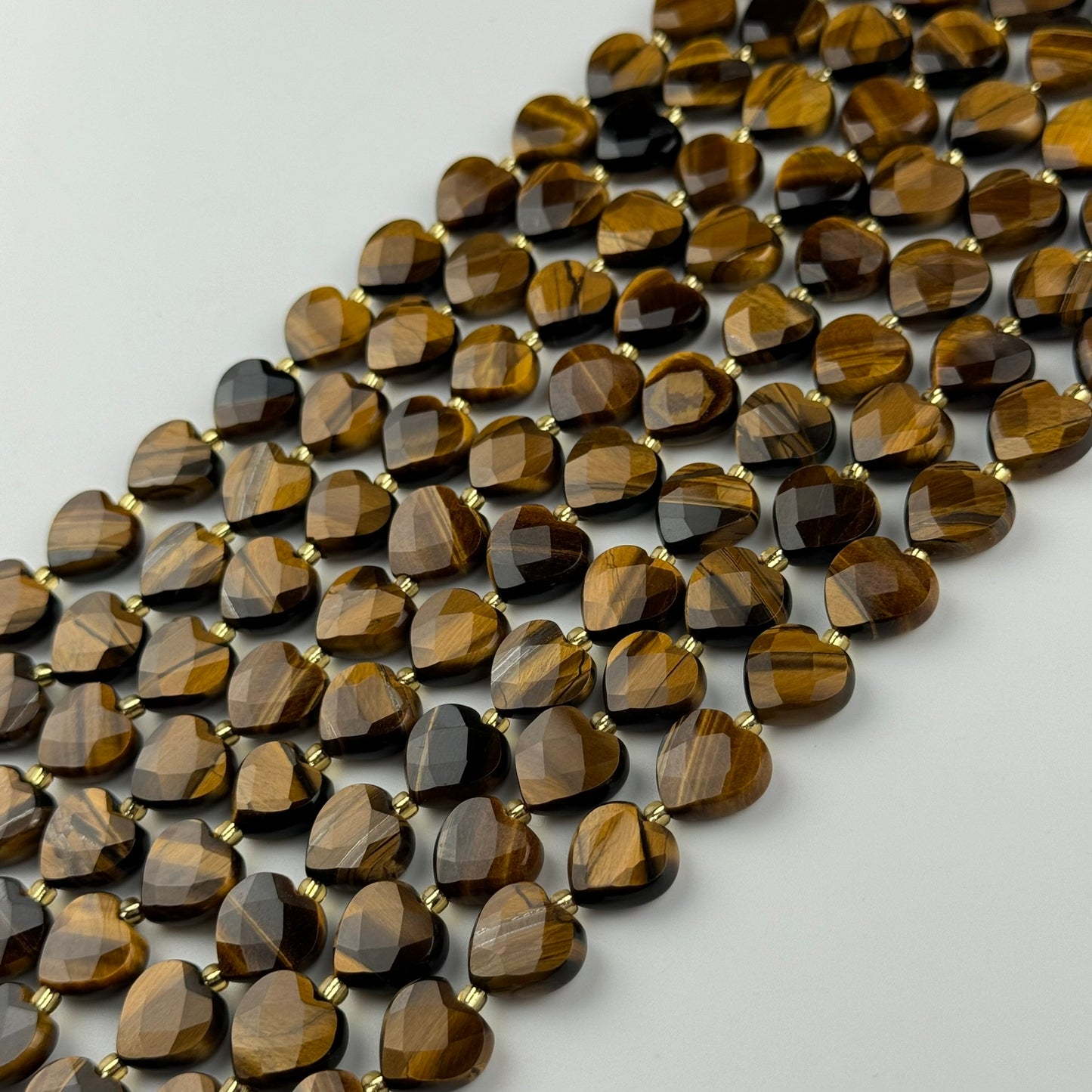 Tiger's Eye Faceted Heart 12ÃƒÆ’Ã†â€™Ãƒâ€ Ã¢â‚¬â„¢ÃƒÆ’Ã‚Â¢ÃƒÂ¢Ã¢â‚¬Å¡Ã‚Â¬ÃƒÂ¢Ã¢â€šÂ¬Ã‚Â12 mm Beads image 6
