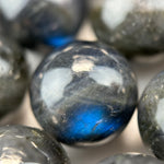 Black Labradorite Polished Round Beads image 9