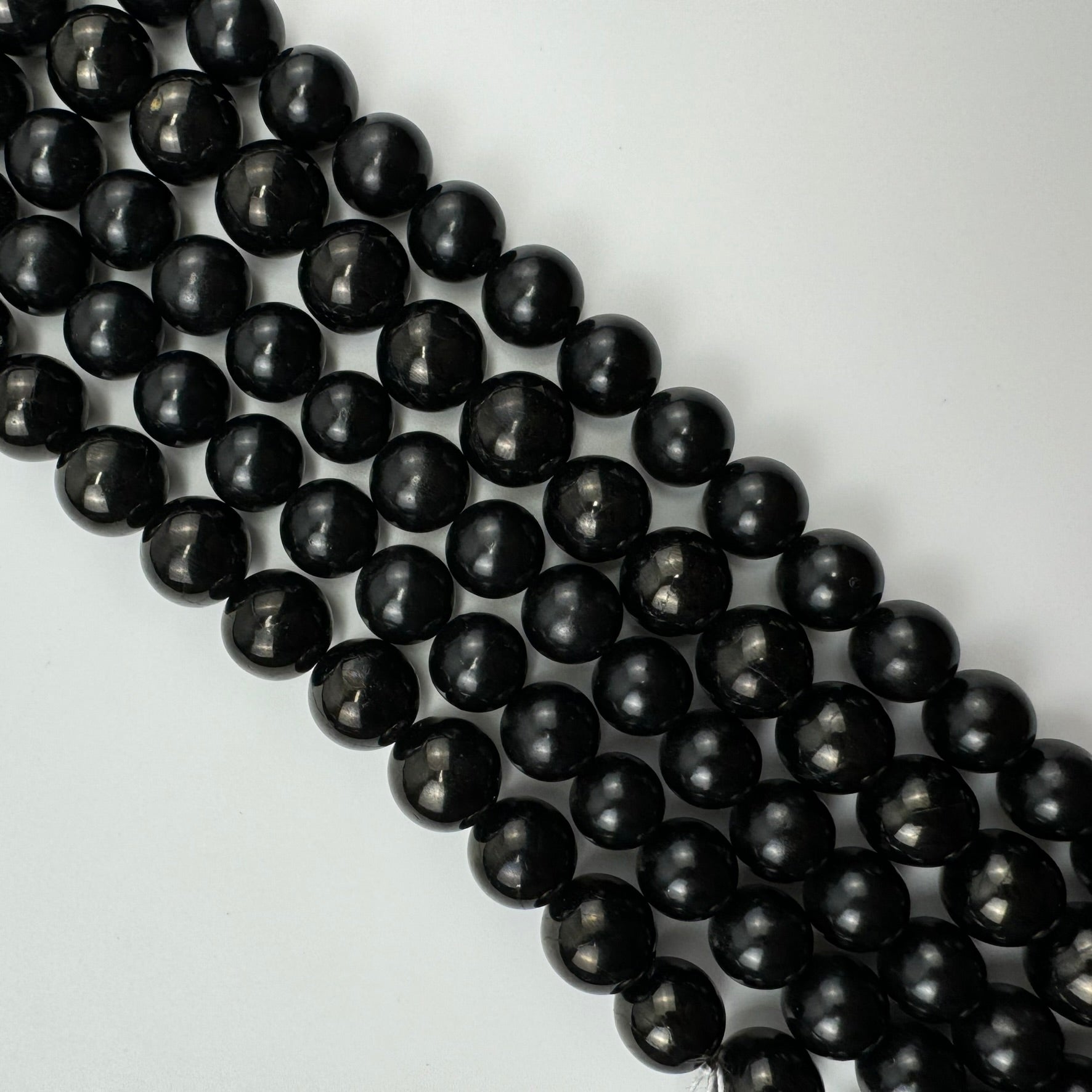 Jet Polished  Round Beads image 4