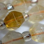 Citrine Octahedron Beads image 3