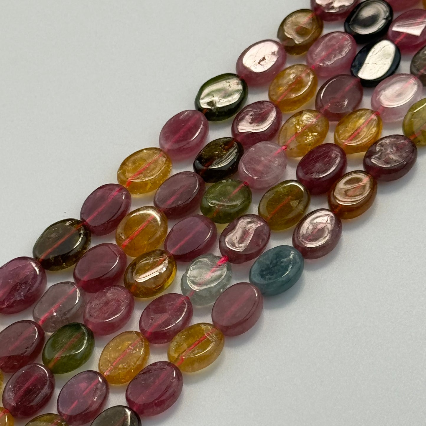 Tourmaline Faceted Oval Beads (AA Quality) image 9