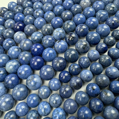 Dumortierite AA Polished Round Beads image 4