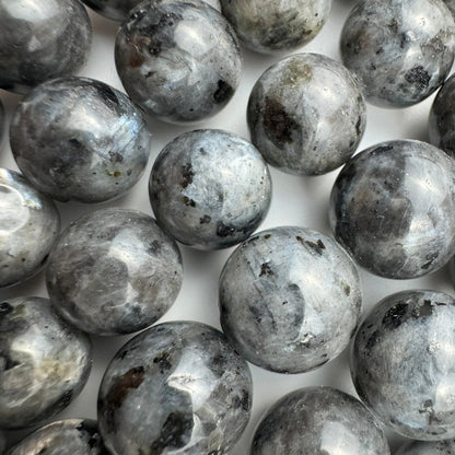 Larvikite Polished  Round Beads image 2
