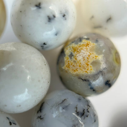 Dendritic Opal Polished Round Beads image 2