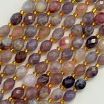 Pink Tourmaline Faceted Barrel 8 Beads image 5
