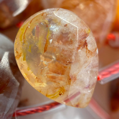 Hematoid Quartz Faceted Pear Shape Beads image 4