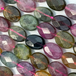 Tourmaline Faceted Oval Beads image 3
