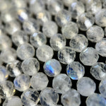 Rainbow Moonstone Faceted Round Beads - AAA Quality image 3