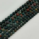 Bloodstone Frosted Round Beads image 5